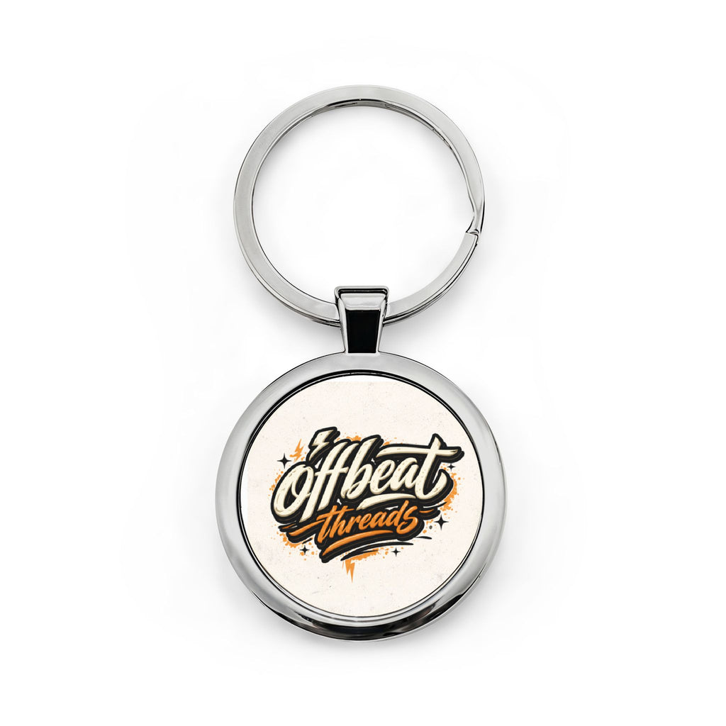 Round Stainless Steel Keychain