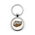 Round Stainless Steel Keychain