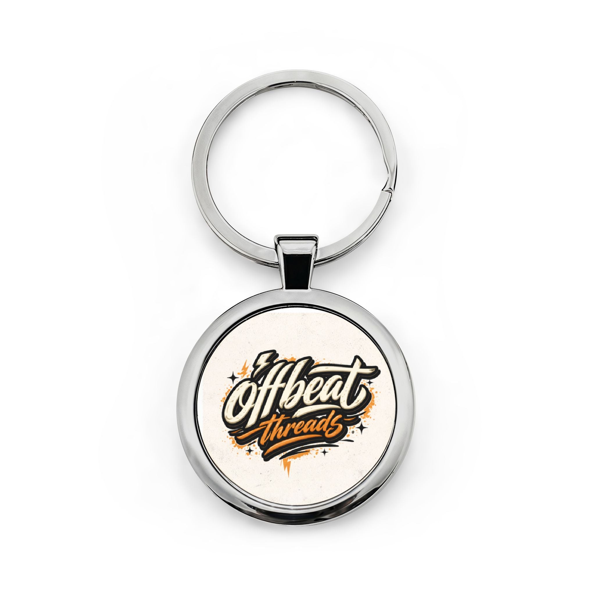 Round Stainless Steel Keychain