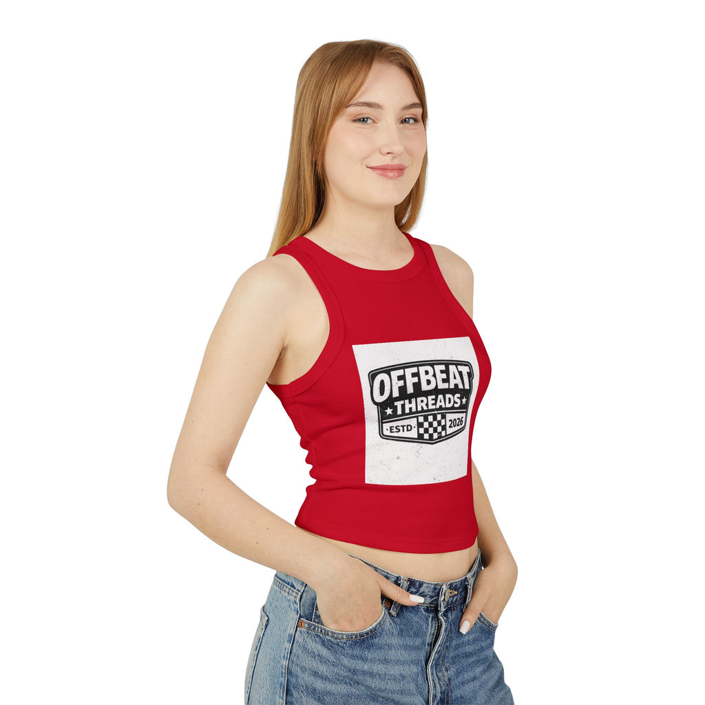 Women's Micro Rib Racer Tank Top