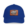Mid Profile Baseball Cap with Leather Patch (Rectangle)