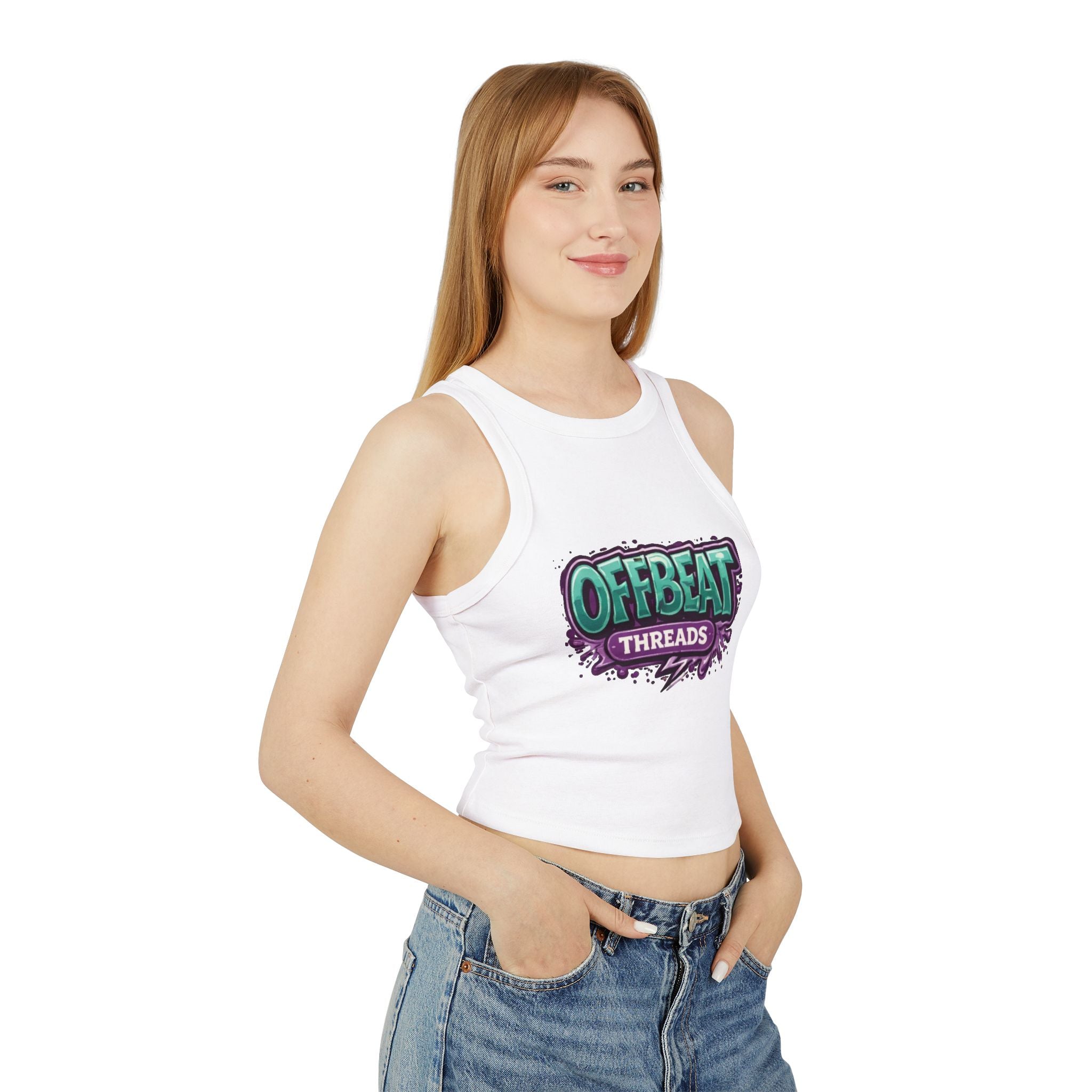 Women's Micro Rib Racer Tank Top