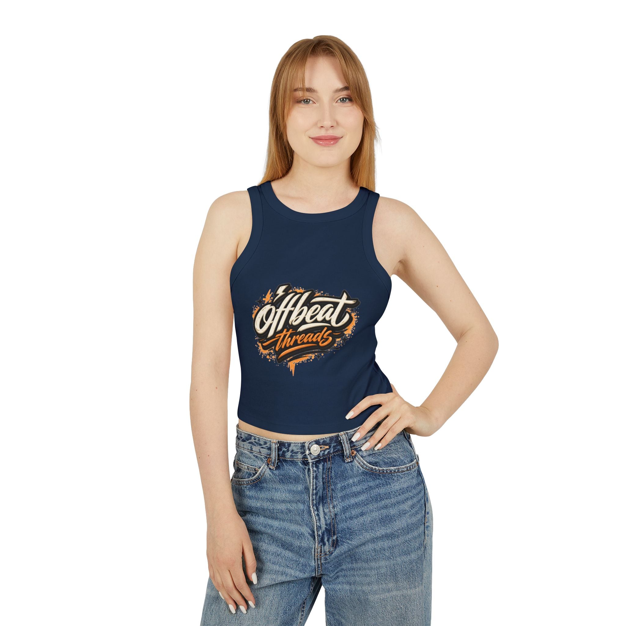 Women's Micro Rib Racer Tank Top