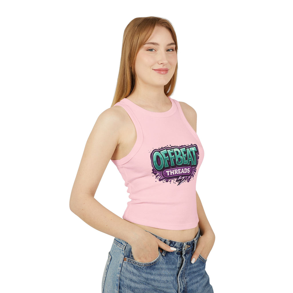 Women's Micro Rib Racer Tank Top